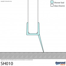 SH010 Shower Screen Seal (8mm glass)